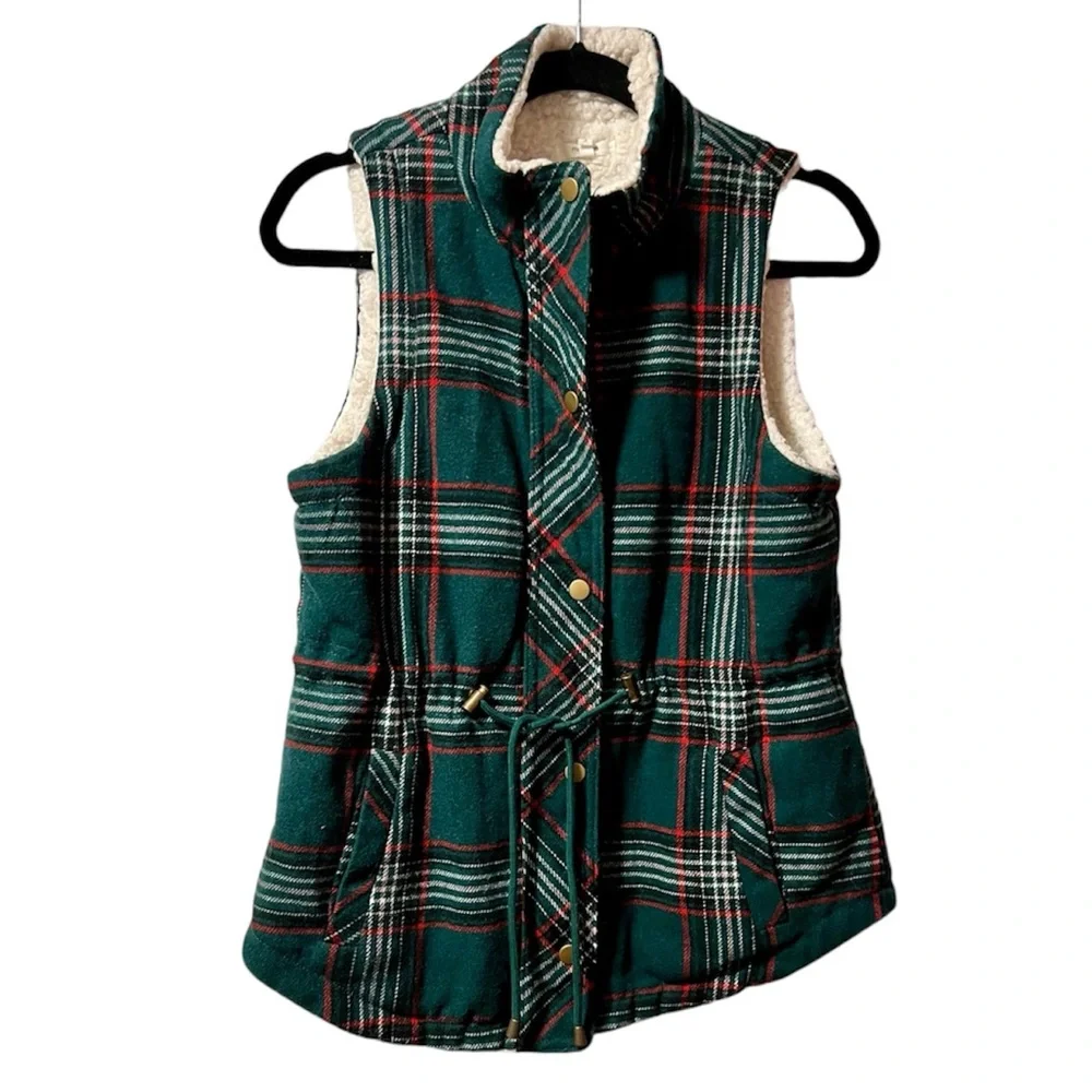 Maurices Green,Red,White Vest-Small